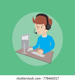 Costumer Service Illustration 