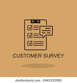 costumer survey icon , business icon