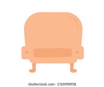 Cosy armchair background. Modern illustration slider site page. The concept of a home comfortable lounge chair design. Relax on a chair after a hard day vector web banner.