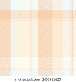 Cosy pattern textile tartan, foot background texture vector. Uk plaid fabric check seamless in papaya whip and ivory colors.