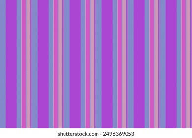 Cosy texture lines textile, garment vertical stripe fabric. Revival vector seamless background pattern in purple and teal colors palette.