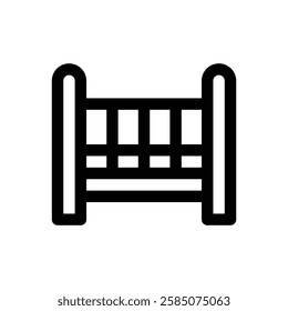 Cot. Editable stroke vector icon.