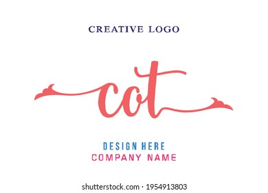 COT lettering logo is simple, easy to understand and authoritative