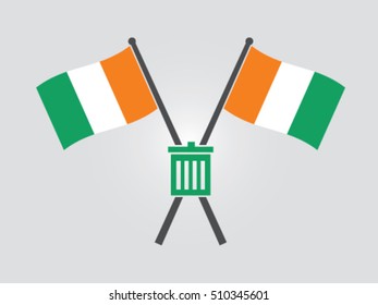 Cote d Ivoire Emblem Garbage