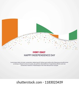 Cote d Ivoire / Ivory Coast Happy independence day Background