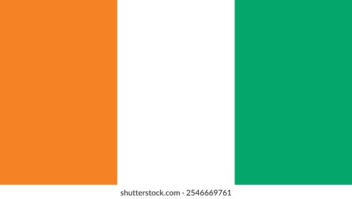 Cote Divoire Flag Illustration Premium Quality High Resolution 300DPI