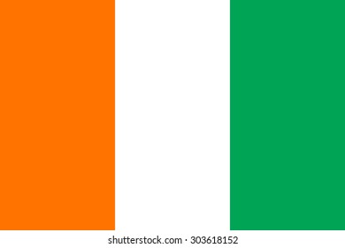 cote d'ivoire flag vector