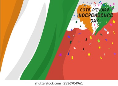 Cote D'Ivoire Independence Day Patriotic Design