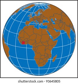 Cote d'Ivoire Locate Map