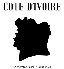 Cote d’ivoire, cote divoire outline world map silhouette vector illustration, creative design background, national country flag, design element, symbols from countries all continents set. 