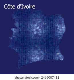 cote divorie dotted map with blue bg	