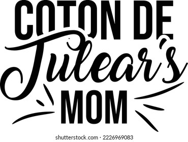 Coton de Tulear's mom svg design