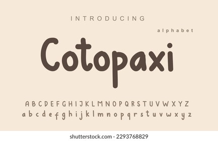 Cotopaxi font. Elegant alphabet letters font and number. Classic Copper Lettering Minimal Fashion Designs. Typography fonts regular uppercase and lowercase. vector illustration