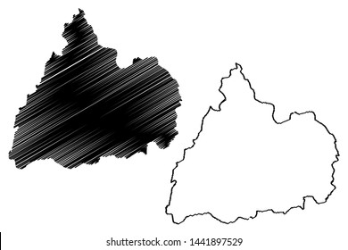 Cotopaxi Province (Republic of Ecuador, Provinces of Ecuador) map vector illustration, scribble sketch Cotopaxi map