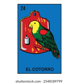 LA CARTA DE COTOTTO DEL JUEGO DE LOTERÍA MEXICANA