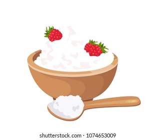 cottage cheese with berries