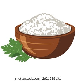 cottage queijo salsa rama placa de madeira isolada vetor ilustração no fundo branco