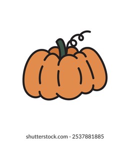 Ilustración de Doodle de núcleo de cabaña - Calabaza