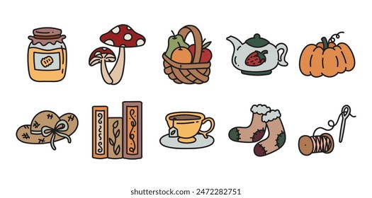 Cottage Core Doodle Set Colección