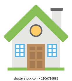 
A cottage flat icon design
