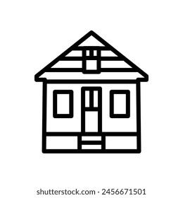 cottage house home icon line