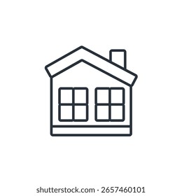 cottage icon collection .design style with background