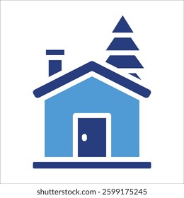 Cottage Icon Element For Design
