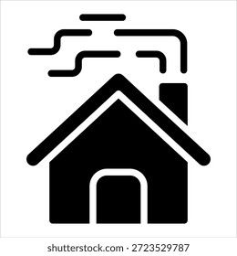 Elemento del icono de la cabaña para el diseño