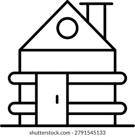 Cottage Icon Vector Element line icon design vector icons