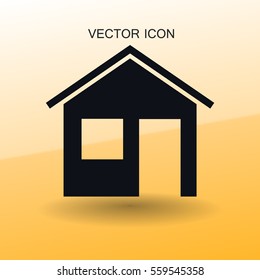 Cottage-Symbol, Vektorgrafik