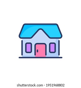 Cottage icon in vector. Logotype