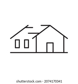 diseño de símbolo vectorial de icono de cottage