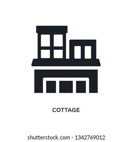 cottage isolated icon. simple element illustration from luxury concept icons. cottage editable logo sign symbol design on white background. can be use for web and mobile