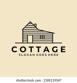 Diseño minimalista del logotipo de arte de la línea de cabotaje