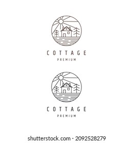 Cottage Logo Icon Design Template 