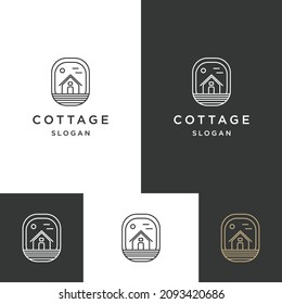 Design-Vorlage für das Cottage-Logo 