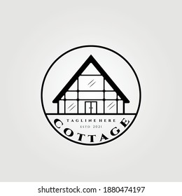 logotipo de cabaña diseño de ilustraciones vectoriales , cabaña , lodge, dorm logo