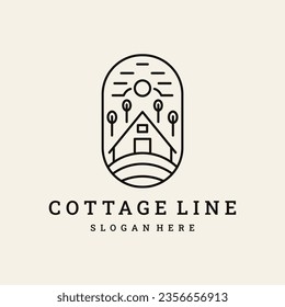 Cottage logo vector illustration design, creative logo