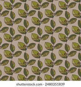 Cottage Romanticize the countryside ,seamless pattern ,prints background