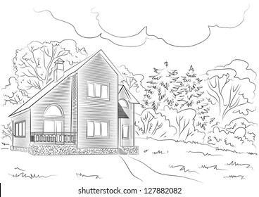 cottage in the woods