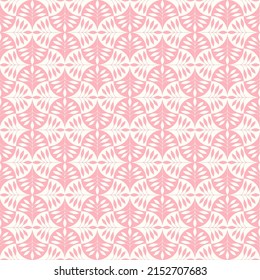 Cottagecore botanical seamless pattern. Vintage floral vector background with branches and symmetric leaves. Mosaic grid, simple retro print for fabric, home textile and goods