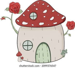 Cottagecore mushroom House, Vintage Cottagecore Aesthetics