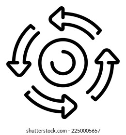 Vector de contorno de icono de absorción de algodón. Salud cosmética. Medicina limpia