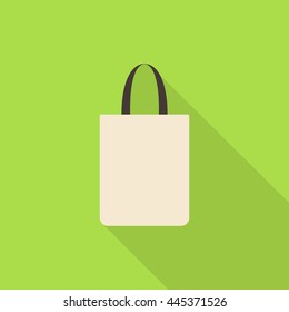 Cotton bag icon - Vector