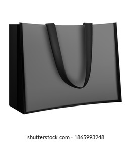 Cotton bags realistic corporate identity mock-up items template transparent background.