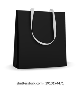 Cotton bags realistic corporate identity mock-up items template transparent background.