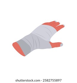 Cotton Bandage, Medicine Flat Vector Illustration - Isolated