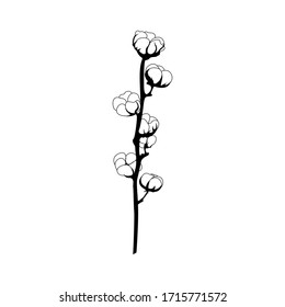 2,133 Cotton plant outline Images, Stock Photos & Vectors | Shutterstock