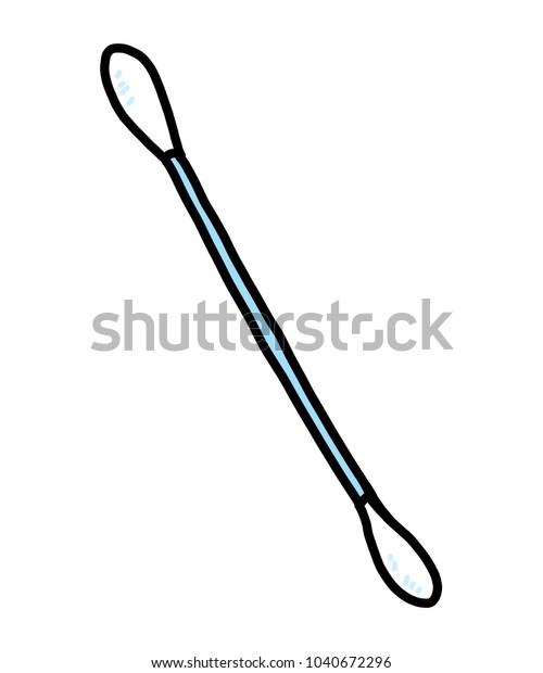 Cotton Bud Cartoon Vector Illustration Hand 库存矢量图（免版税）1040672296 Shutterstock