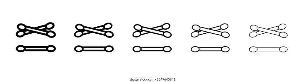 Algodão Bud Icon outline simples ilustração isolada